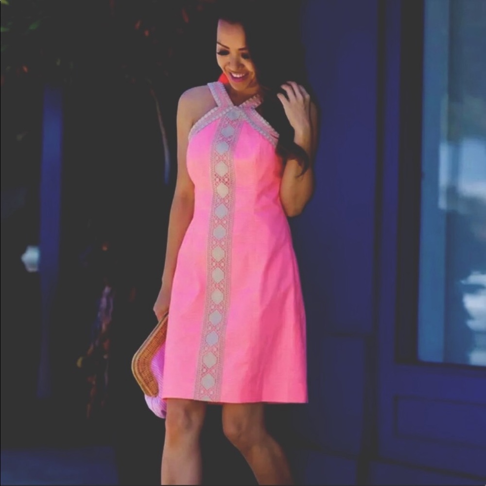 Lily Pulitzer Ena Shift Dress Sz 2 - Picture 5 of 9